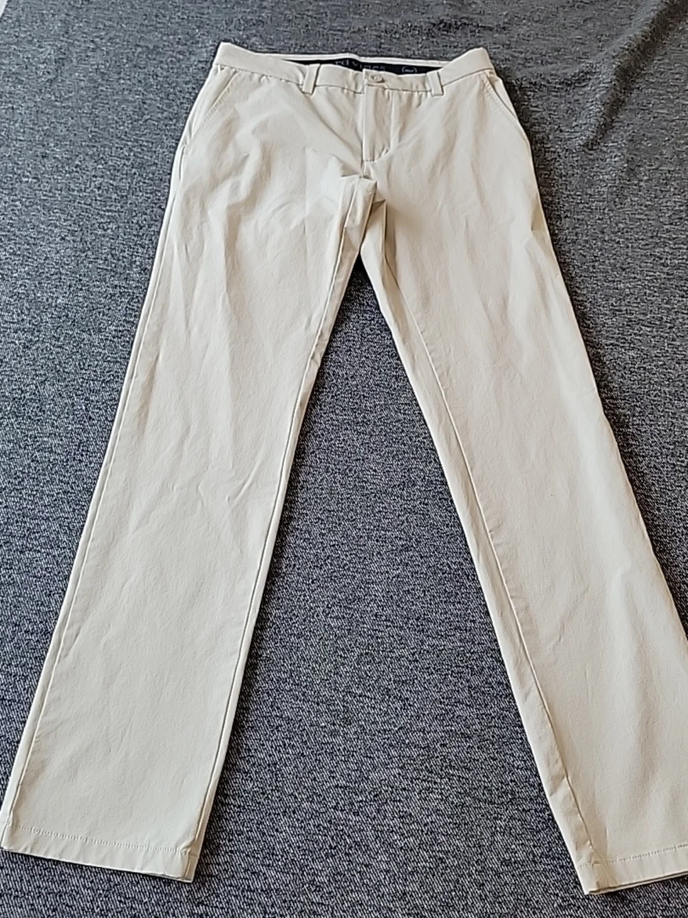 Vineyard Vines On-The-Go Pants Men's 28x32‎ Cream OTG Stretch Chino Performance